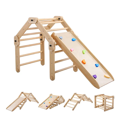 Wooden Kids Piklers Triangle With Ramp