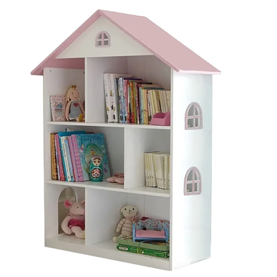 Children's Pretend Furniture House Wooden Doll House Wooden Children's Bookcase