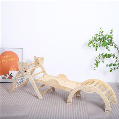 Wooden Triangle Climbing Set